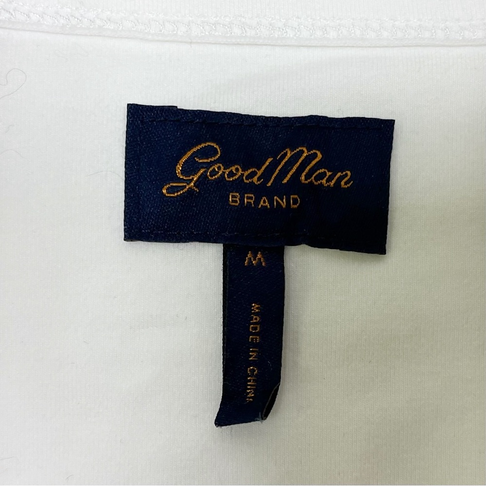 Good Man Brand White Flex Pro Victory Crew Sweatshirt‎ Size Medium - Picture 3 of 12